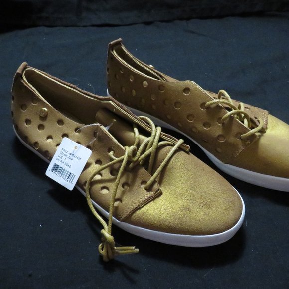 Ladies Volcom "On The road" Gold Sample Shoes - Picture 2 of 6